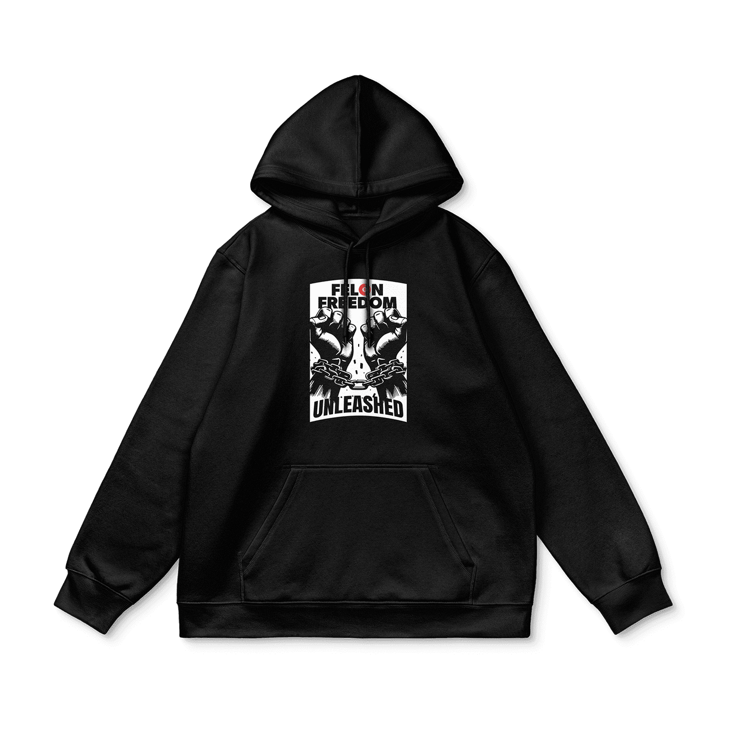 Felon Freedom Hoodie, Black