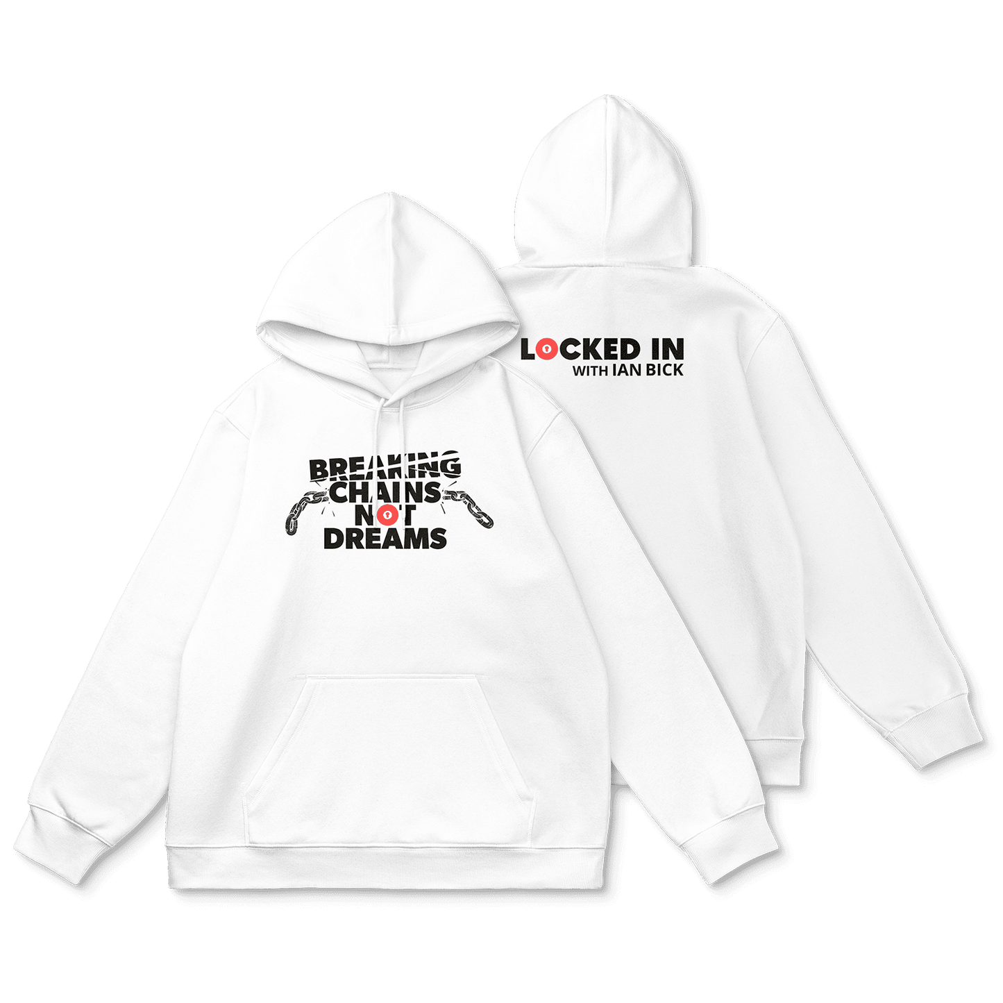 Breaking Chains Hoodie, White