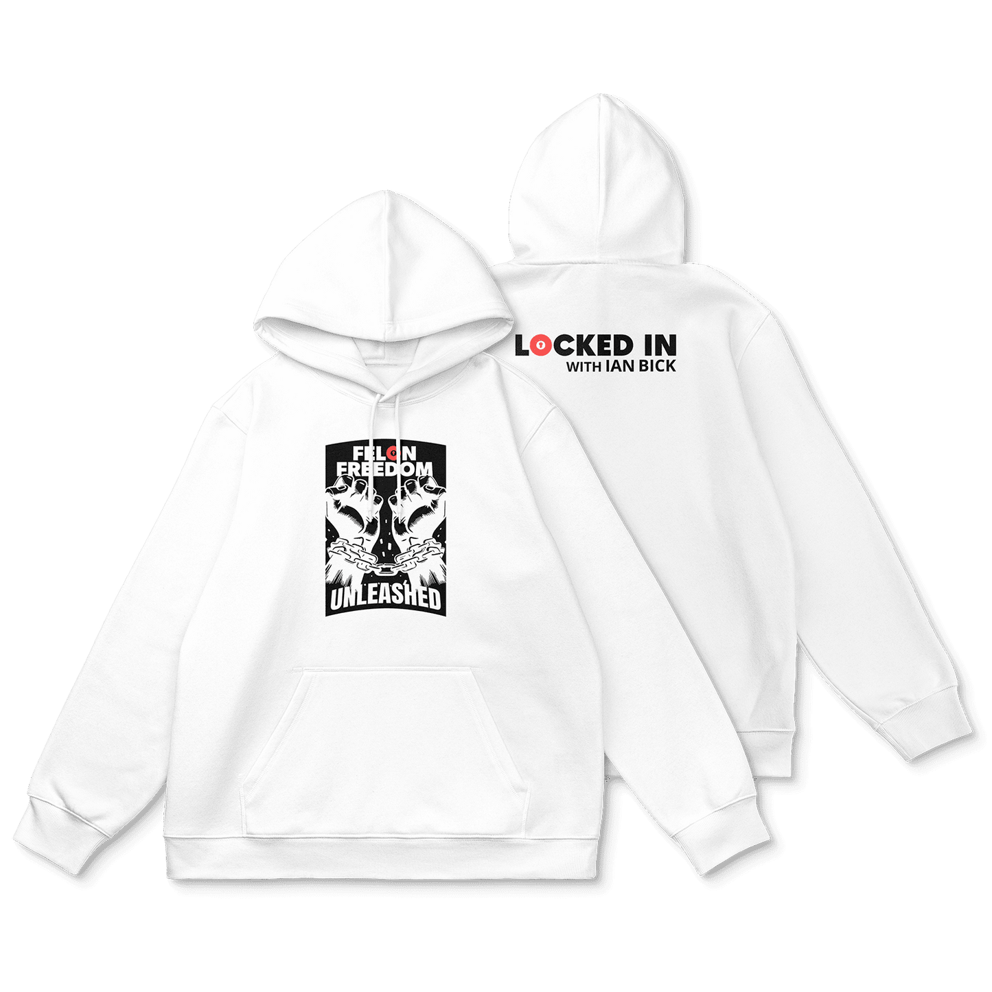 Felon Freedom Hoodie, White