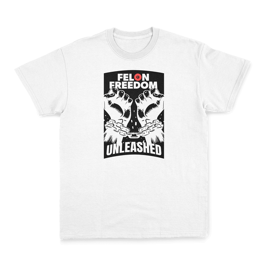 Felon Freedom Tee, White